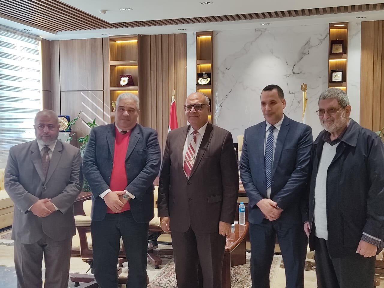 رئيس جامعة مدينة السادات يستقبل رئيس جامعة برج العرب التكنولوجية