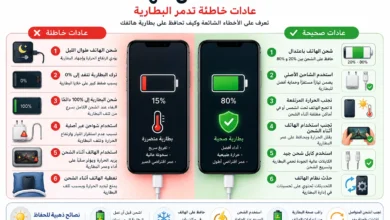 أخطاء شحن الهاتف وتأثيرها على عمر البطارية