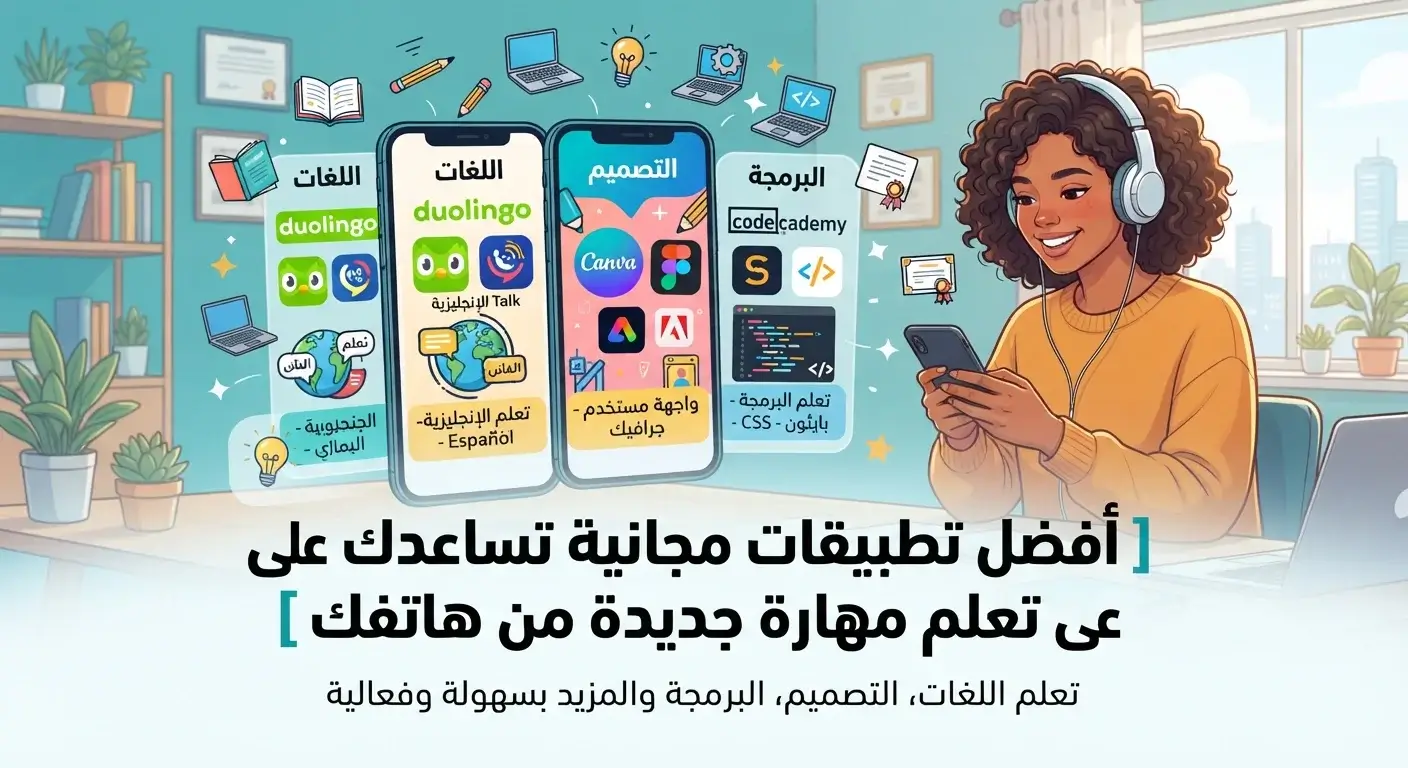 أفضل تطبيقات مجانية تساعدك على تعلم مهارة جديدة من هاتفك
