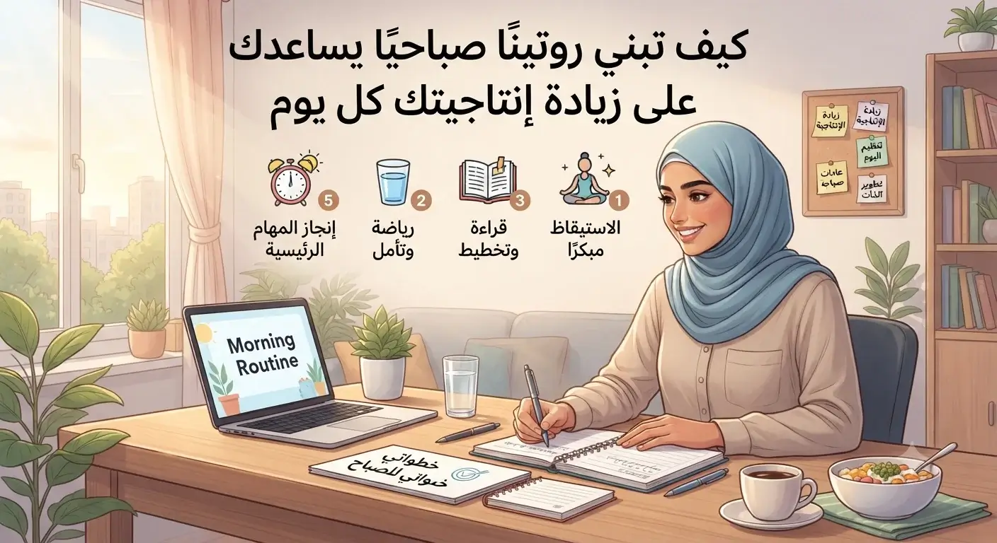 كيف تبني روتينًا صباحيًا يساعدك على زيادة إنتاجيتك كل يوم؟