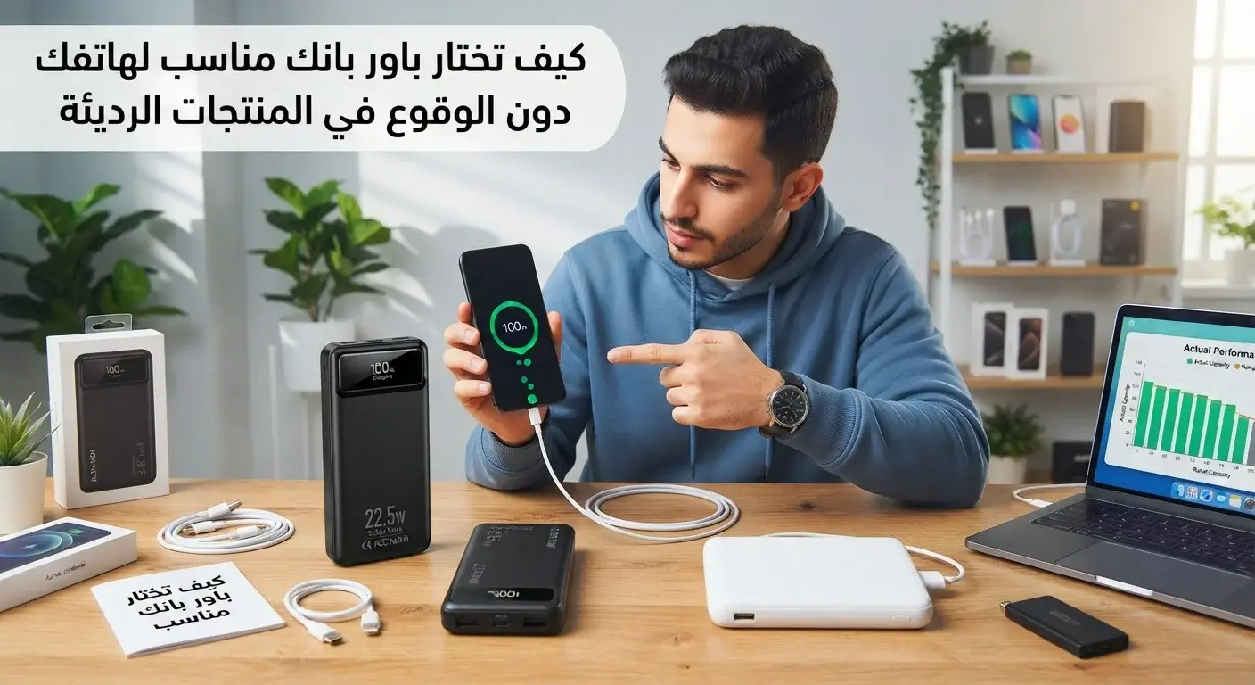 كيف تختار باور بانك مناسب لهاتفك دون الوقوع في المنتجات الرديئة