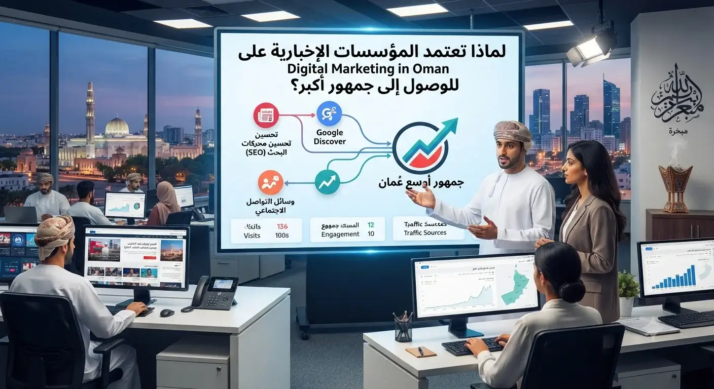 لماذا تعتمد المؤسسات الإخبارية على digital marketing in oman للوصول إلى جمهور أكبر؟