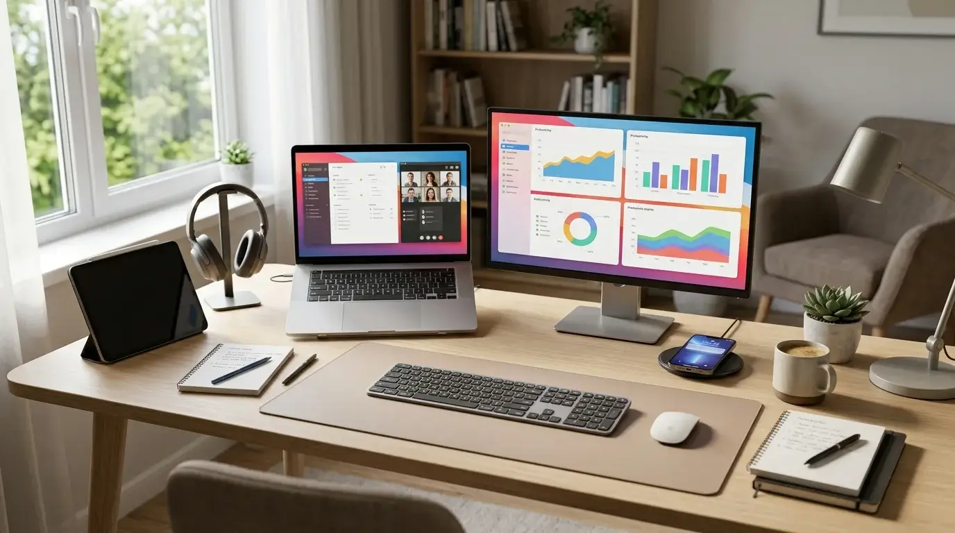 أفضل الأدوات الرقمية التي تساعدك على العمل بكفاءة أكبر من المنزل