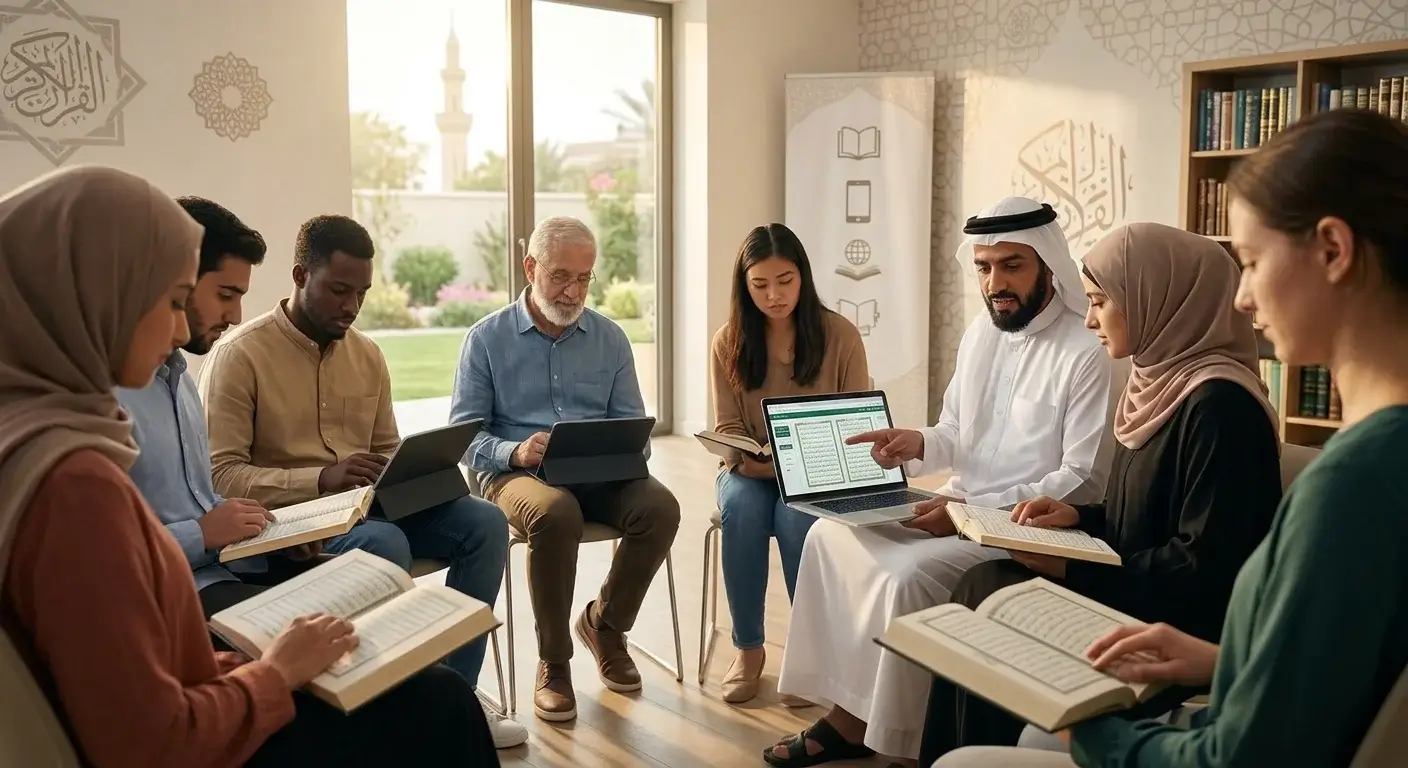 تعلم القرآن عبر الإنترنت دليل اختيار الأكاديمية المناسبة للإجازة ودراسة التجويد
