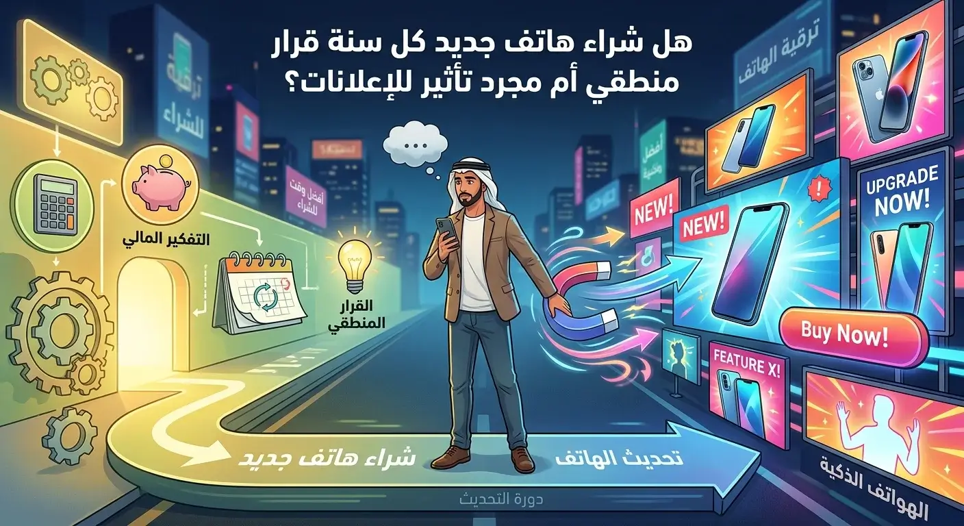 هل شراء هاتف جديد كل سنة قرار منطقي أم مجرد تأثير للإعلانات؟